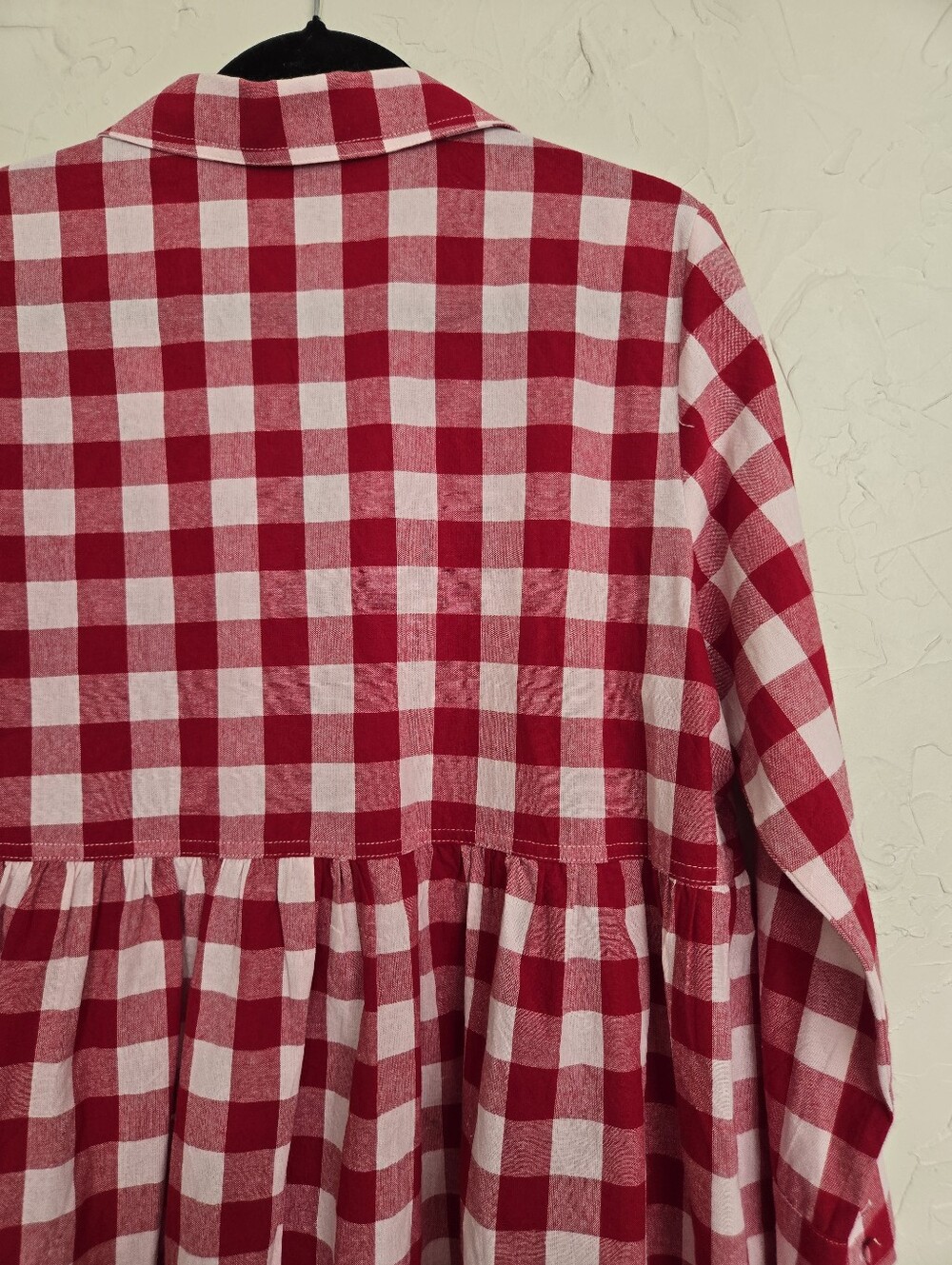NEW Tuckernuck Pomander Place Red Cotton Plaid Gingham Top, L - Picture 8 of 11